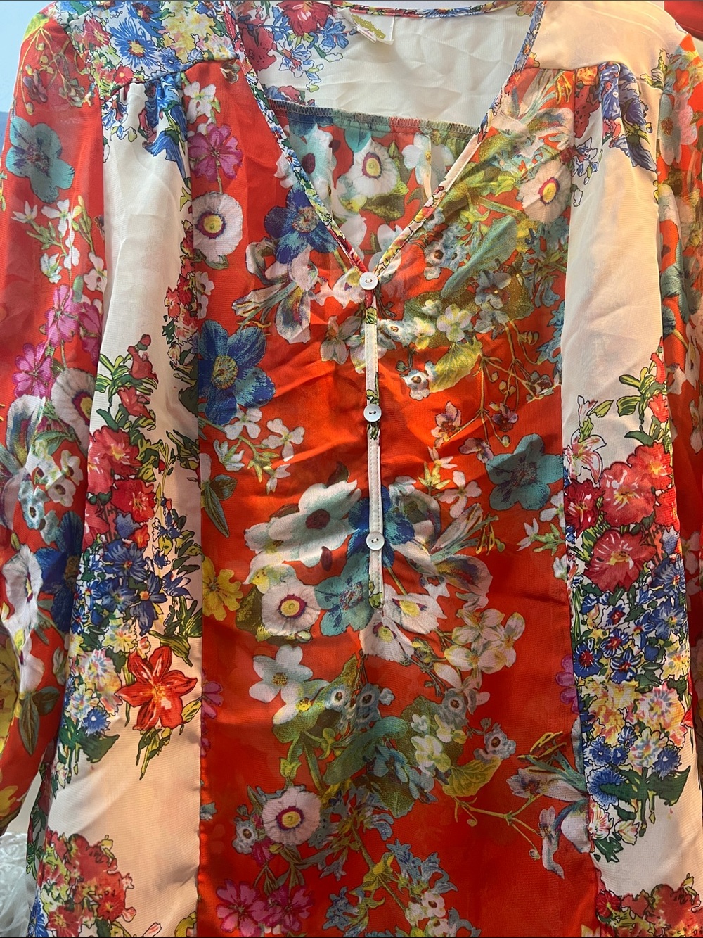 fig and flower Large Floral Blouse